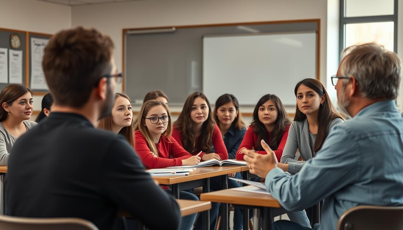 Students collaborating in study space